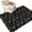 Black, variant on Running Horse Washable Round Area Rug 7 ft, Rustic Western Vintage Black White Wildlife Cactus Soft Non‑Slip Rugs Stain Repellent Indoor Mats for Large Living Room, Dining‑Room, Open‑Plan Space