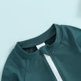 thumbnail image 5 of Bagilaanoe Toddler Baby Girl Boy One-Piece Swimsuit Long Sleeve Zipper Rashguard Swimwear 3M 6M 12M 2T 3T 4T Kids Bathing Suit, 5 of 7