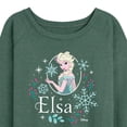 thumbnail image 3 of Frozen - Winter - Elsa & Snowflakes - Women's Lightweight French Terry Long Sleeve Shirt, 3 of 5