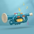 thumbnail image 4 of Educational Toy Musical Wind Trumpet Musical Instrument Musical Instrument Toy Educational Children Kids , Blue Trumpet, 4 of 8