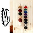 thumbnail image 2 of Made in Canada Hat Rack for Door Two Way Hanging Caps with Display Hooks and Hanger Hat Organizer for Baseball Caps Over The Door Hat Storage Organizer for Bedroom Entrance Or Garage Doors, 2 of 6