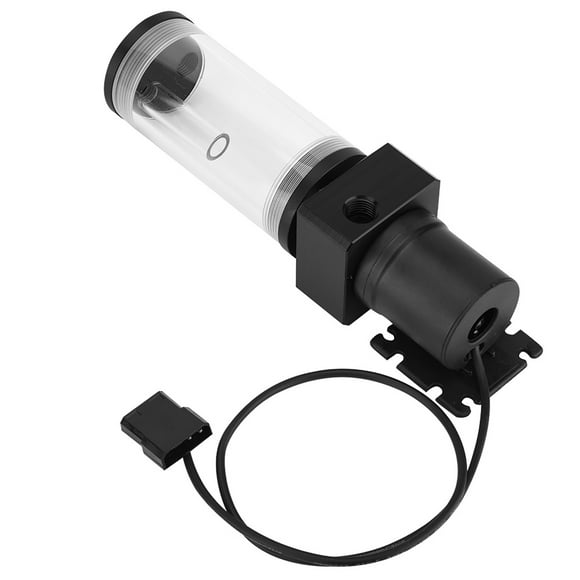 PC Water Cooling Pump, 19W Pump G1/4 Acrylic Computer DIY Water Cooling Water Cooling Kit Cooling Water Pump With Cylinder Reservoir for PC CPU Liquid Cooling