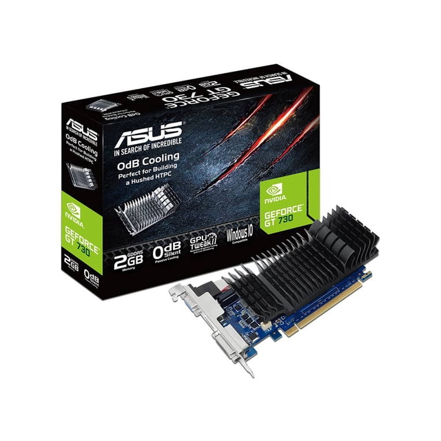 Tarjeta de Video NVIDIA GeForce GT 730 ASUS BRK 2GB GDDR5 1xHDMI GT730-SL-2GD5-BRK