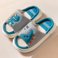 thumbnail image 2 of Otqutp Toddler Winter Shoes Children's Cute Dinosaur Slippers Non Slip Novelty Slippers Winter Light Sole Slippers House Shoes Bedroom Slipper(Beige,5.5-6 Years), 2 of 7