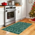 thumbnail image 6 of Glattice Christmas Rug 2x3 Small Throw Rugs with Rubber Bakcing Washable Non-Slip Entryway Rugs Snowflake Holiday Decor Print Thin Doormat for Bedroom Kitchen Front Door, Green, 6 of 8