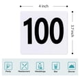 thumbnail image 4 of 200Pcs Table Numbers 1-100,Plastic Table Numbers, Double Sided Table Number Cards for Wedding Reception Restaurant Table, 4 of 7