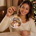 thumbnail image 5 of LED Christmas Story Hanging Ornament, 3D Lighted Holiday Pendant, Decorative Christmas Tree Accent for Mantel Window Party Seasonal Home Decor and Festive Display, F, 5 of 6