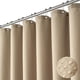 thumbnail image 1 of Dynamene Cortina de ducha de 60 pulgadas – Cortinas de ducha de tela gruesa resistente con tejido tipo gofre para baño, juego de cortinas de baño de tela de lujo con 10 ganchos de plástico de 60 x 72,, 1 of 5