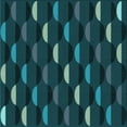 thumbnail image 1 of Ahgly Company Machine Washable Indoor Square Transitional Dark Cyan Green Area Rugs, 5' Square, 1 of 7