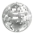 thumbnail image 3 of MIRROR Mirror Disco Ball - 12-Inch Silver Hanging Disco Ball for Party Wedding Holiday Home Decoration, 3 of 13