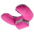 thumbnail image 4 of KAKOWELY U shape Inflatable Pillow Flocking Pillow Inflatable U shape Air Pillow Durable Head Neck Cushion for Travel Camping Outdoor (Rosy, with Earplug), 4 of 5
