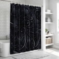 thumbnail image 6 of Black Bathroom Shower Curtains with 12 Hooks Polyester Waterproof Shower Curtain for Stalls and Bathtubs Modern Abstract Dot Starry Night Aesthetics Decorative Bathroom Privacy Curtain 36x72 Inches, 6 of 9
