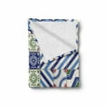 thumbnail image 2 of Moroccan Soft Flannel Fleece Throw Blanket, Oriental Moroccan Motifs in Retro Colors Eastern Bohemian Design, Cozy Plush for Indoor and Outdoor Use, 60" x 80", Multicolor, by Ambesonne, 2 of 6