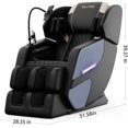 thumbnail image 2 of Full Body Massage Chair with Zero Gravity, 4D Massage Recliner with Heating, Full Body Airbags, 6 Fixed Rollers, Touch Screen, Bluetooth Speaker, Blue, 2 of 7