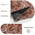 thumbnail image 6 of Round Rugs 3Ft, Brown Boho Round Area Rug Washable Indoor Throw Carpet, Retro Farmhouse Abstract Floral Motifs Small Non Slip Circle Rug for Bedroom Living Room Home Decor Aesthetic, 6 of 8
