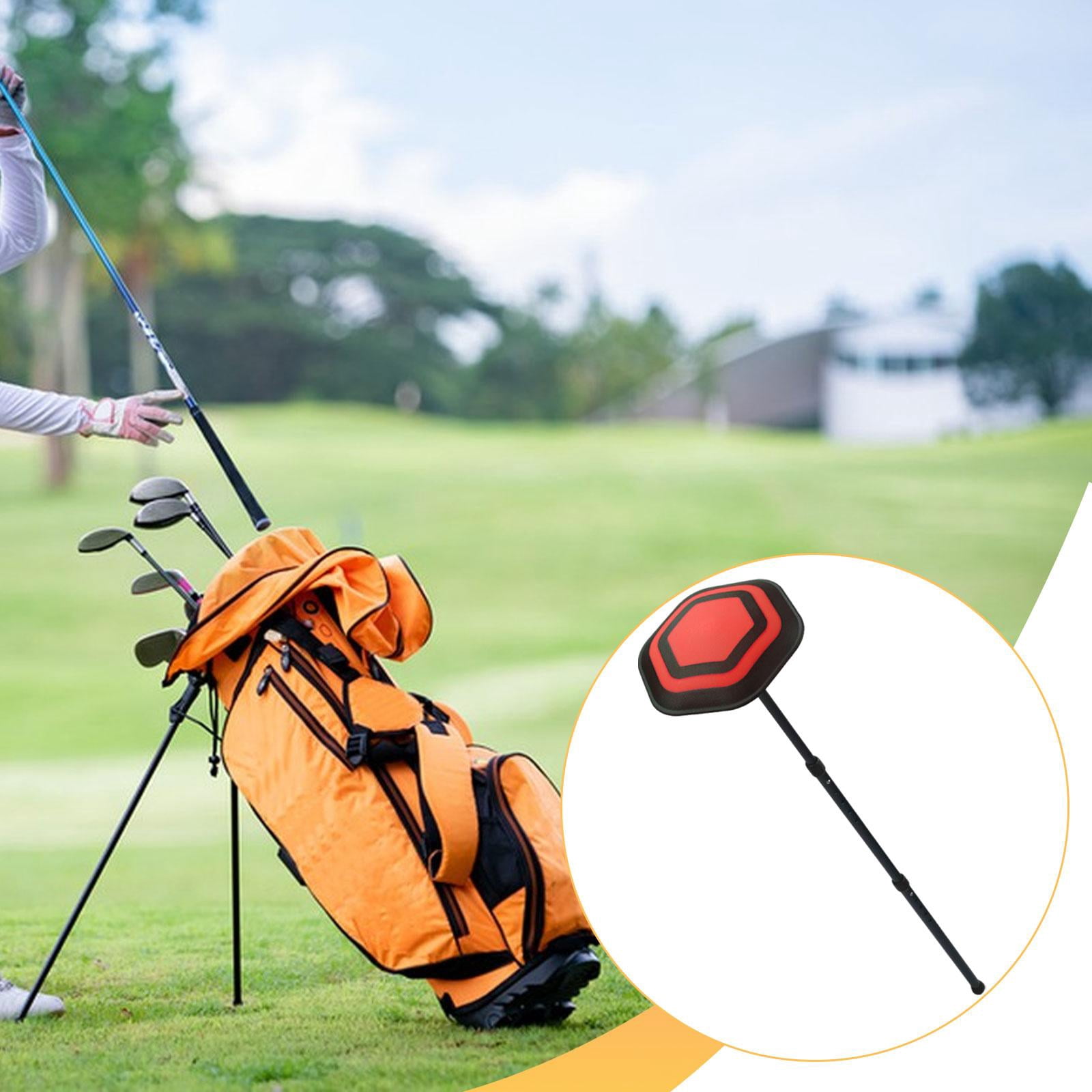 harayaa Durable Golf Bag Support Rod Height Adjustable Pole for Golf Supplies Travel Bag Black Pole Red Lid