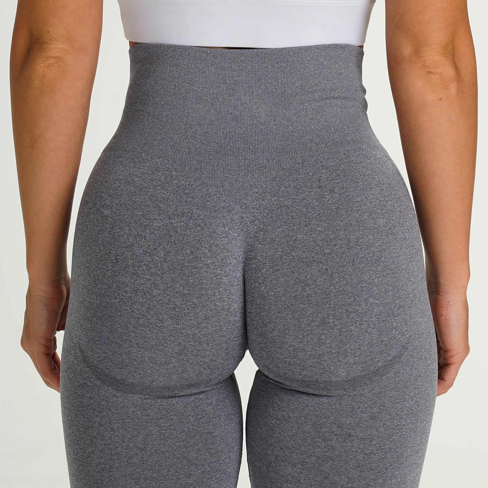 Womens High Yoga Shorts for Women Seamless Tummy Control Athletic Workout Running Shorts with Deep Pockets - Walmart.com