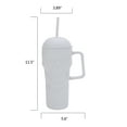 thumbnail image 2 of Way To Celebrate 31.6 oz White Matte Acrylic Skull Tumbler, 2 of 7