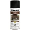 thumbnail image 1 of Pintura en aerosol Rust-Oleum, 12 onzas, esmalte negro satinado, juego de 6, 1 of 1