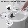 thumbnail image 4 of Silicone Toilet Brush with Ventilated Drying Holder,Toilet Bowl Brush Bathroom Cleaning Bowl Brush, 4 of 6