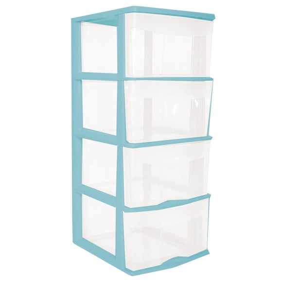 Caja Plástico Organizadora Prinsel 4 Cajones 83*39*35cm azul