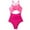 Pink, variant on KYAIGUO Women's Backless One Piece Swimsuit Strappy Cross Monokini High Waist Bathing Suit Beach Quick Dry Bikini Cross Backless One Piece Swimwear