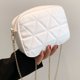 thumbnail image 1 of Bolsa De Hombro Bolso de mensajero a cuadros Cadena de moda Bolsas de hombro cuadradas pequeñas para el trabajo (Blanco), 1 of 8