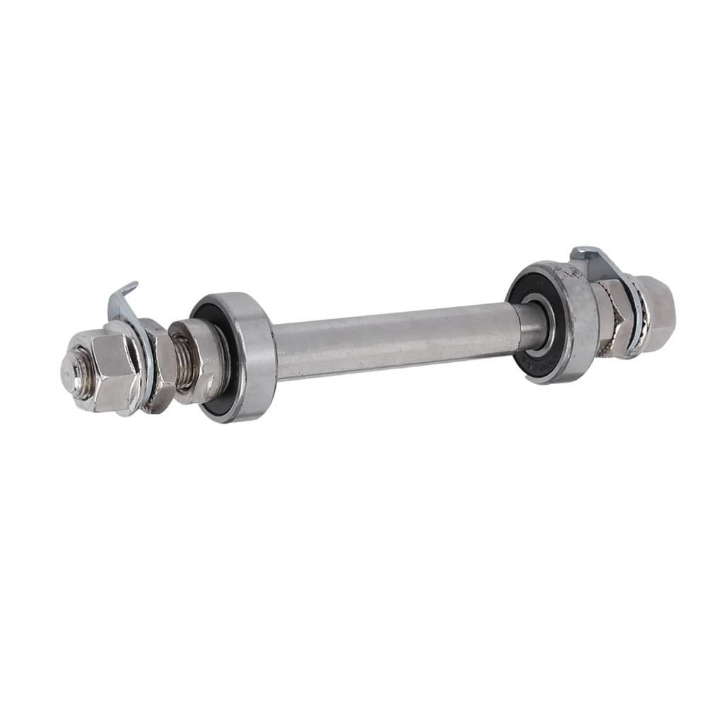 Metal Bicycle Wheel Hub Axle Front Rear Solid Shaft Lever Bike Repair Accessory