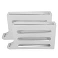 thumbnail image 4 of Dispensador de huevos con ruedas automáticas, gran capacidad, 4 niveles, ahorra espacio, organizador de bandejas para huevos para refrigerador, 2 piezas, color blanco, 4 of 15