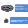 thumbnail image 4 of Juego de 3 engranajes cónicos en espiral gris oscuro para amoladora angular 9523, 4 of 8