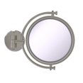 thumbnail image 1 of Allied Brass 8 Inch Wall Mounted Make-Up Mirror 4X Magnification - WM-4/4X-SN, 1 of 1