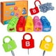 thumbnail image 2 of Dinhon Color Alphabet Learning Lock Toys Combinación de letras educativas con 26 cerradura Dinhon Dinhon, 2 of 2