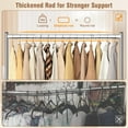 thumbnail image 4 of Clothes Rack Load 420 LBS, .2" Long Rolling Garment Rack with Lockable Wheels, Standing  Clothing Hanger, Portable Wardrobe Sturdy Coat Organizer for  Clothes (), 4 of 8