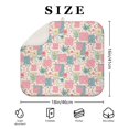 thumbnail image 4 of Pioneer Flower Floral Print Pattern Kitchen Dish Drying Mat 1 Pack, Ultra Absorbent Microfiber Drainer Mat, 16"x18", 4 of 6
