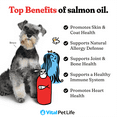 Vital Pet Life Salmon Oil for Dogs & Cats, Supports Healthy Skin Coat