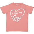 thumbnail image 3 of Inktastic I Love My Gigi in White Chalk Heart Boys or Girls Toddler T-Shirt, 3 of 5