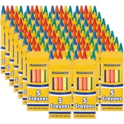 Trailmaker Wax Coloring Crayons - Bright Assorted Colors - 24 Pack, 5 Count per Box