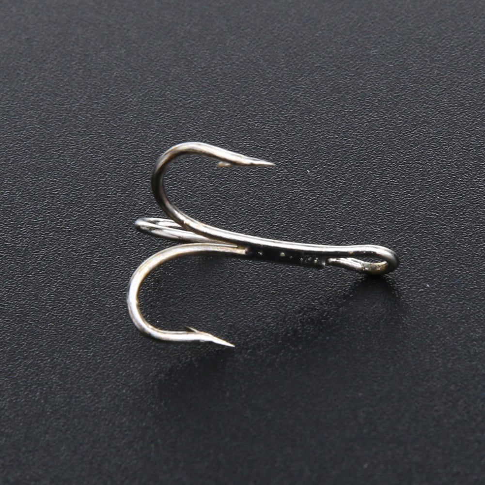 10# Details about   50pcs Barbed Crank Sharp Fishing Hooks Tackles with 3 Anchors 