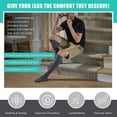 thumbnail image 2 of EIMELI Plus Compression Socks for Mens Womens Bariatric Wide Calf Stockingss Black 6XL 5 pair, 2 of 9