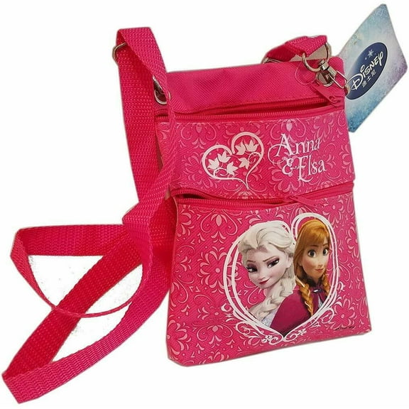 1 pc Disney Frozen PINK Adjustable Strap Messenger Shoulder Cross Purse Bag- pink or blue