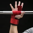 thumbnail image 5 of Hard Pull Wrist Lifting Straps Grips For Weightlifting, Bodybuilding, Strength Training - red, 5 of 5