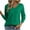 Green1, variant on Jalioing V Neck Sweaters for Women Fashion Solid Long Sleeve Knitted Shirts Classic Casual Pullover Sweater