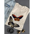 thumbnail image 3 of Vintage Butterflies T-Shirt Women -Fab Funky Designs, Female Medium, 3 of 4