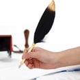 thumbnail image 2 of Ccdes Feather Pen Set, Retro Feather Pen, Classical Style For Students Kids, 2 of 8