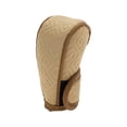 thumbnail image 1 of Cubierta de pomo de cambio de marchas Unique Bargains Universal para coche SUV camión RV estilo gancho y bucle protector de mango de cambio de PU algodón espacial amarillo marrón, 1 of 7
