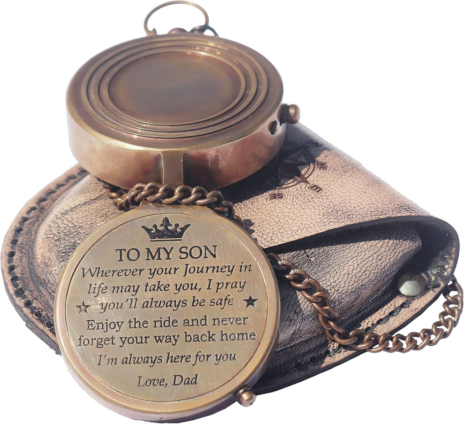 Dad to Son Compass – to My Son Love Dad– Father to Son Gifts - Graduation Day Gifts for Son - Son Birthday Gifts - Confirmation Gifts for Son