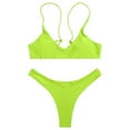 thumbnail image 1 of Womens Bikini Swimsuit Summer Two Piece Swimwear High Waist Bottom Tummy Control Bathing Suit Beach Vacation Pool, 1 of 2