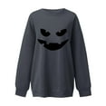 thumbnail image 3 of NMMUED Women Halloween Sweatshirt, Y2k Clothes, Vintage Halloween Shirt, Womens Shirts Casual, Ghost Halloween Sweatshirt, Graphic Sweatshirts, Gray S, 3 of 6