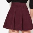 thumbnail image 6 of EDFBUYKRS Female Skirts Maxi Skirts for Women Fall 2026 2023 Women's Solid Corduroy Autumn Winter Skirt Fashion Button High Waist Umbrella Skirt for Women, 6 of 7