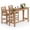 TEAK, variant on Ciokea High Adirondack Bar Chair, Outdoor Bar Stool for Balcony, Backyard, Poolside, Black